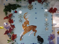 五反田図書館　冬空で遊ぶ動物たち